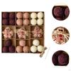 DIY Christmas Felt Ball Garland Set Decoration Cute Hanging Ornaments for Indoor