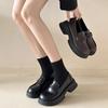 Leather Small Leather Shoes Women's Shoes Spring and Summer New Models with Skirts, Thick Soles and One Pedal Single Shoes