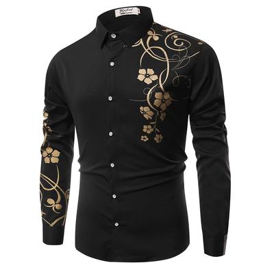 Men's Shirt Fashion Long-sleeved Printed Shirt 3D Casual Shirt