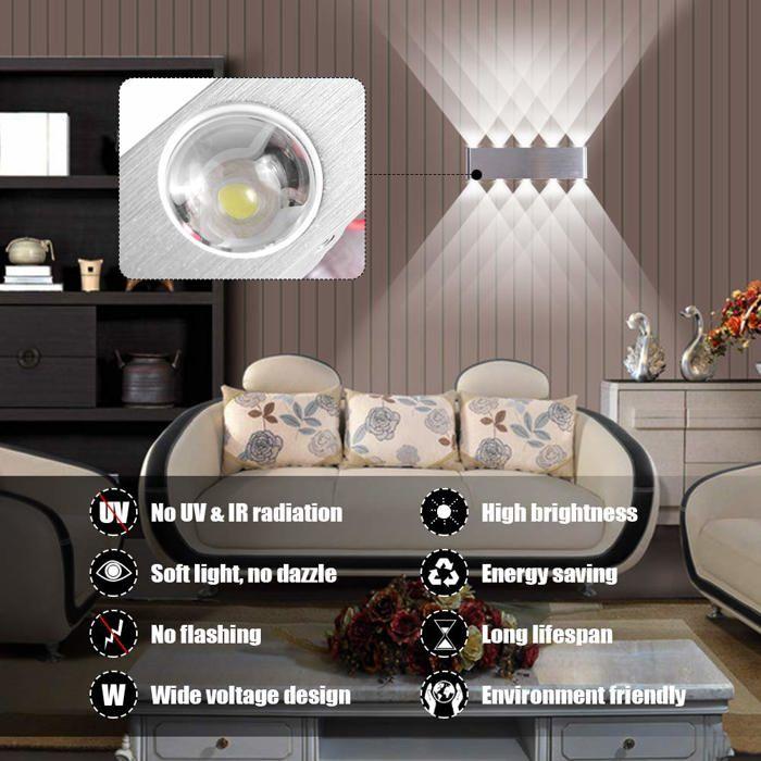 Applique murale - HAWEE - 33-AU567-NW - LED 20W - Alliage d'aluminium - Design moderne