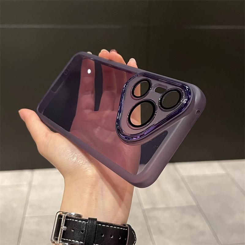 

Подходит для чехла для мобильного телефона Huawei Pura70 70pro + Прозрачная пленка для объектива Простой всесторонний защитный чехол для мужчин Huawei Pura 70