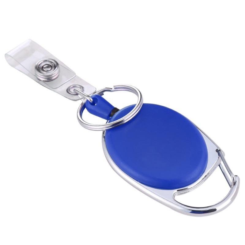 1pc Easy-To-Pull Name Id Card Badge Reel Holder For Nurse Student Retractable Badge Holder Exhibition Chest Office Card