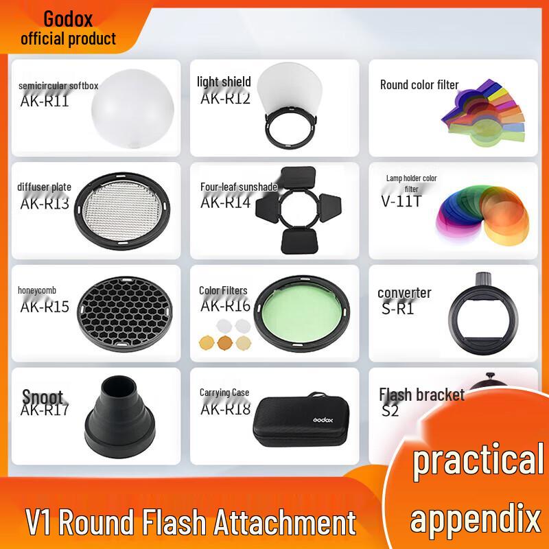 Godox AK-R1 Round Head Flash Accessory Kit