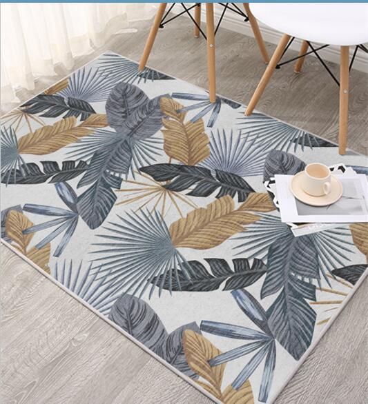 Nordic Floral Carpets Plant Abstract Floral Home Carpet Hotel Living Rooms Bedrooms Bedside Carpets