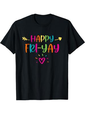 Happy FriYay Heart Graphic T-shirt