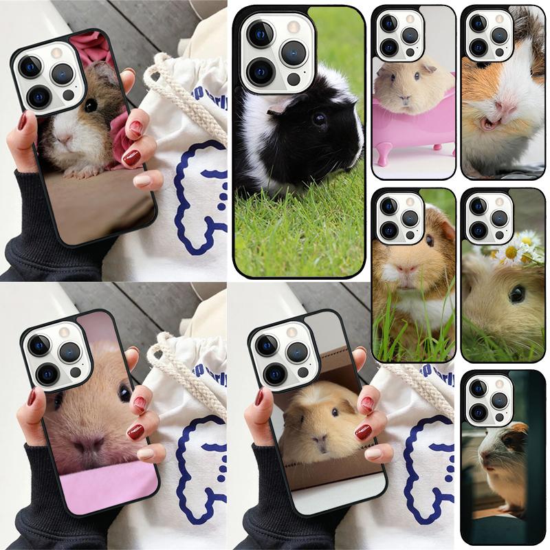 Animal Guinea Pig Phone Case For iPhone 17 Air 15 16e 14 13 Pro Max Coque 12 11 Pro Max PLUS Cover