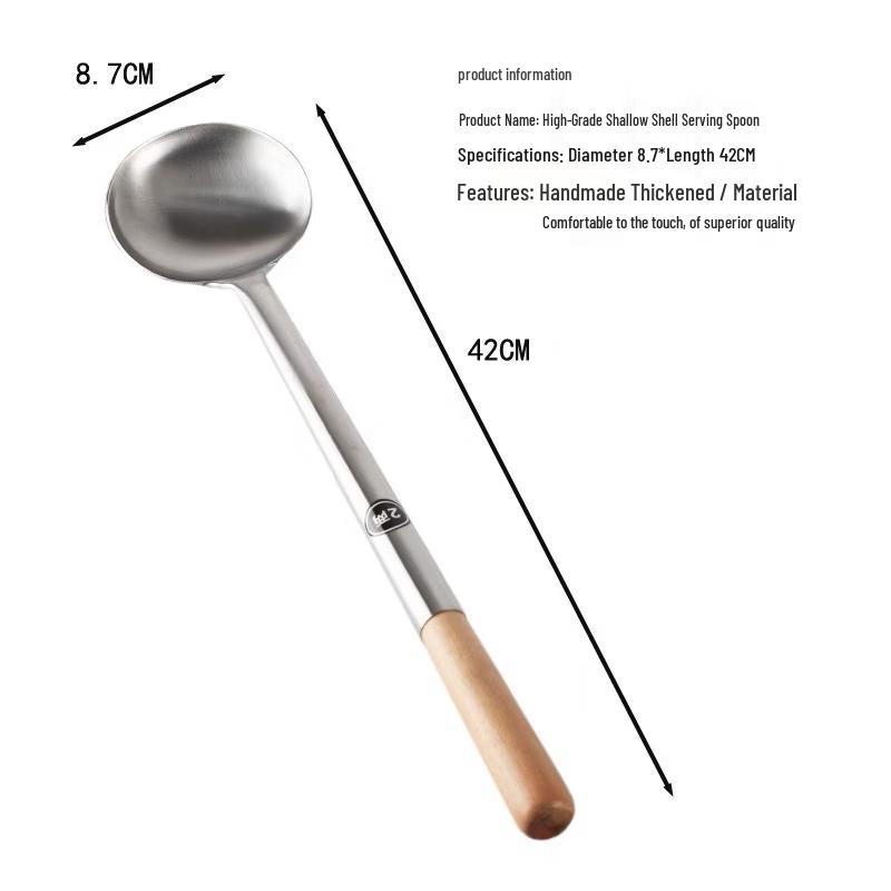 OIMG Ceramic Long Handle Buffet Serving Spoons