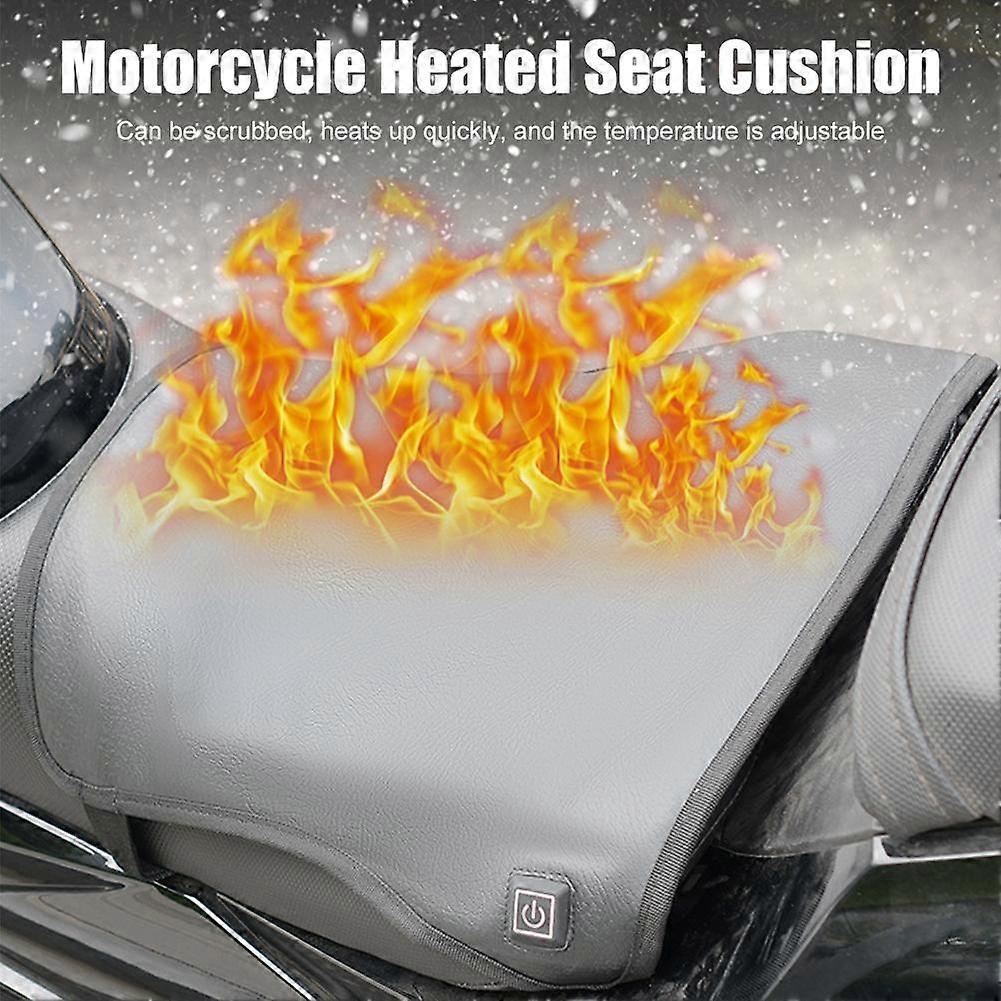 Universal Motorcycle Heated Seat Cushion Waterproof Electric Warmer Seat Cover
