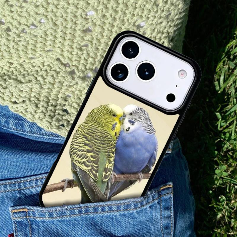 Pets 1 Budgies mobile phone case Compatible with IPhone 17 16 15 14 13 12 11Pro Max 17 Air cover