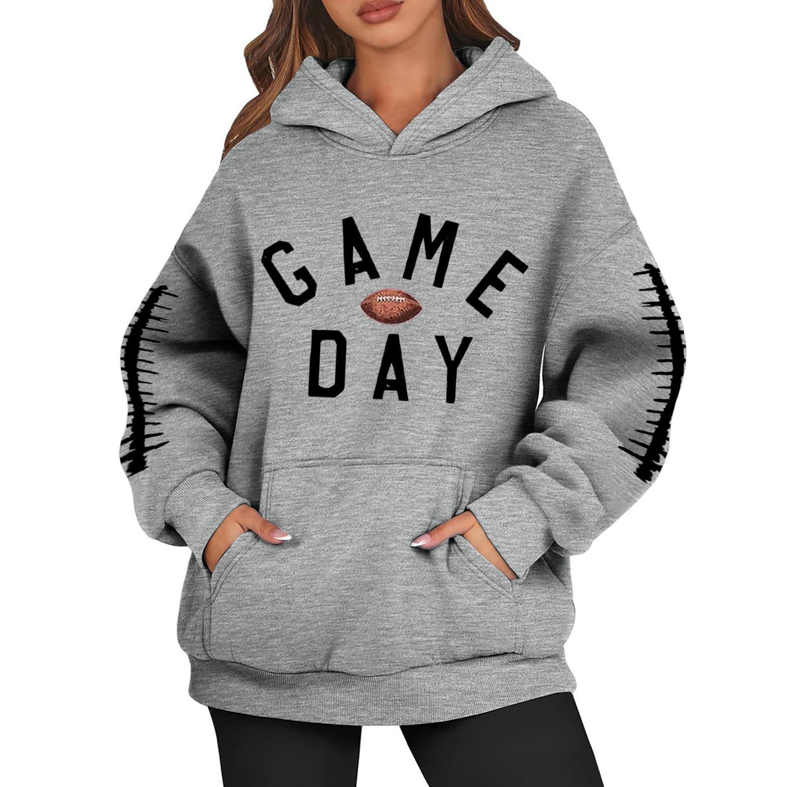 

Жіночі толстовки великого розміру Світшоти з довгим рукавом Повсякденний пуловер з капюшоном Топи XXL