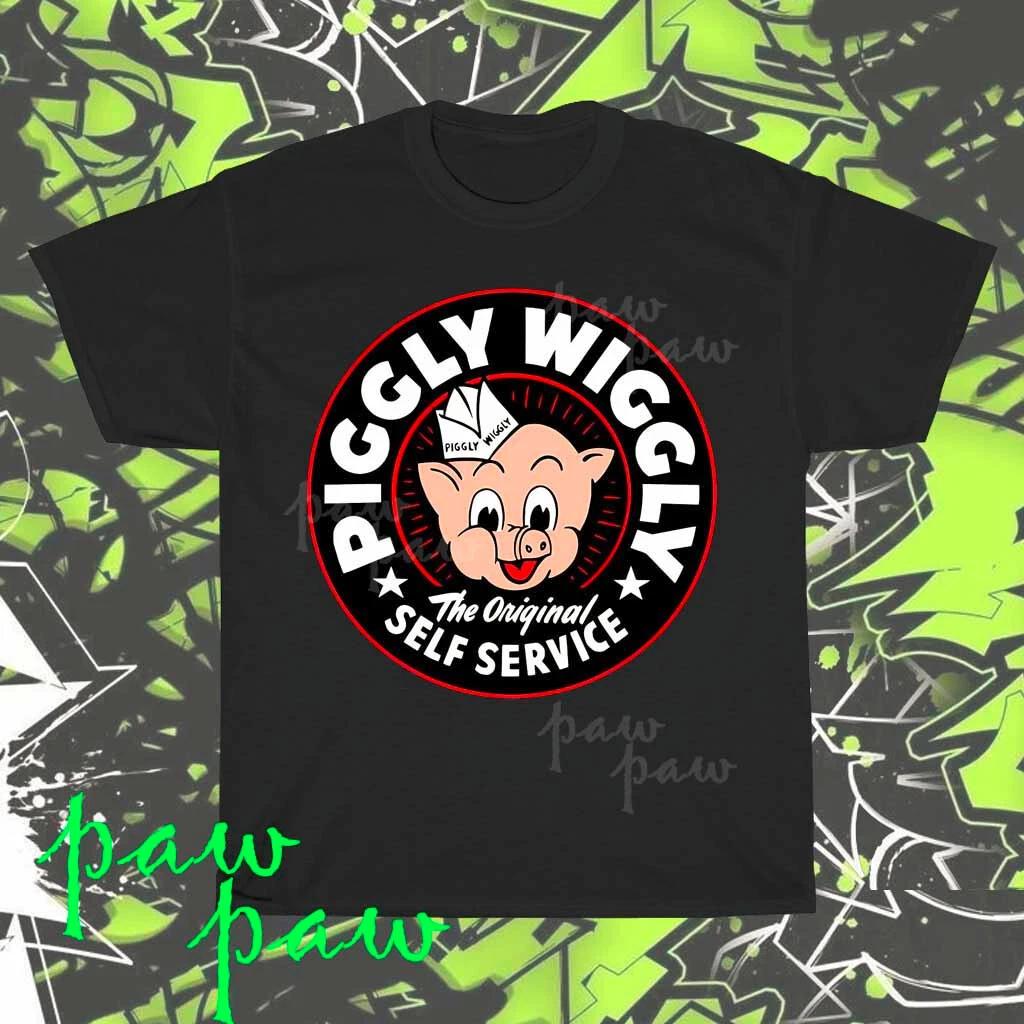 

Brand New Piggly Wiggly Grocery Logo American T-Shirt Funny Size S to 5XL L