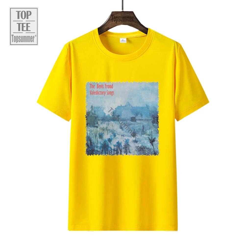 Valedictory Songs Album T-Shirt The Bevis Frond Tour T Shirt Unisex Rock Band Black Tshirts Women Graphic Print Top