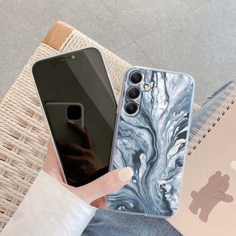 

Мраморный мягкий прозрачный силиконовый чехол для Xiaomi Redmi Note 13 14T 15 Samsung A55 A35 M35 S24 FE iPhone 15 Huawei Honor Camera защитный противоударный чехол iPhone 15 Plus