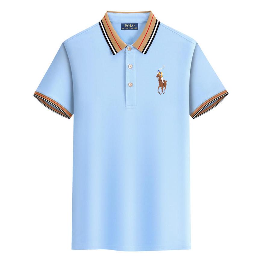 Polo Ralph Lauren Summer 2025 New Embroidered Business Casual Lapel Polo Shirt, Comfortable New Skin Couple Polo Shirt