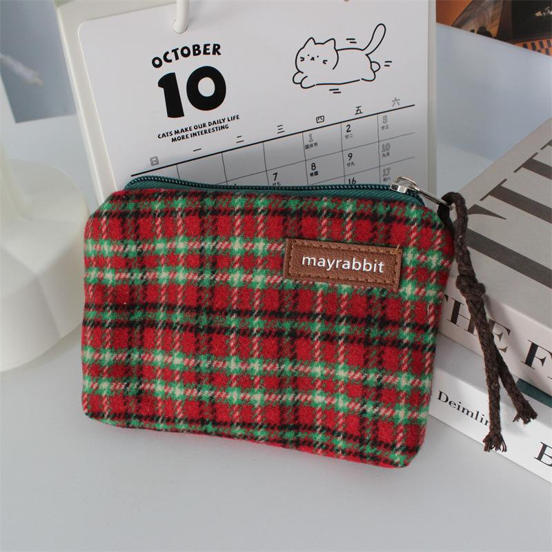 Artistic Retro Patterned Zero Wallet for Carrying Small Items  Mini Lipstick Storage Bag  Multi-functional Large-capacity Canvas Small Bag