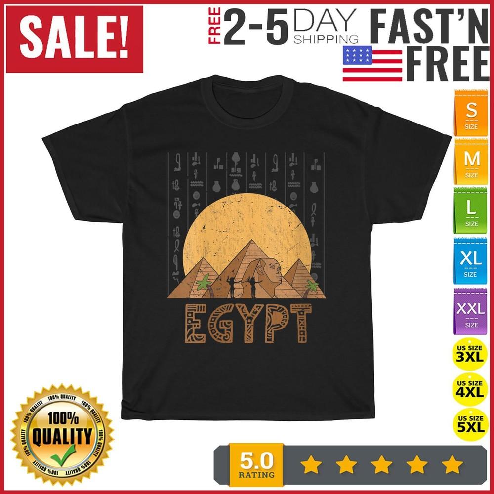 Proud Egyptian Pyramids Pharaoh Hieroglyphics Ancient Egypt T Shirt Men Women