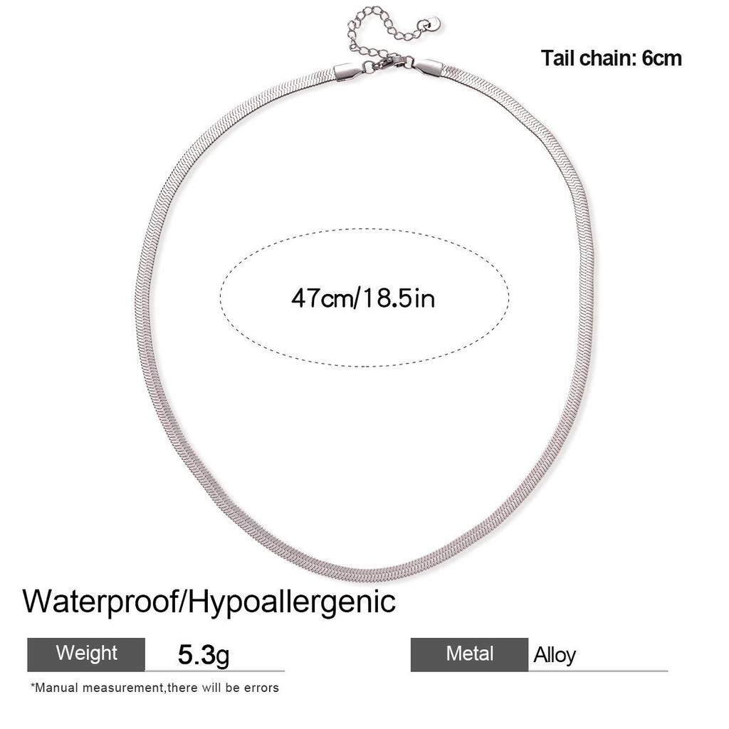 Stainless Steel Snake Chain Necklace: Elegant, Versatile Choker for Women