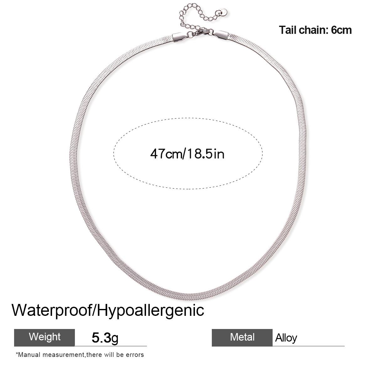 Ожерелье-цепочка из нержавеющей стали со змеей: Элегантный, Универсальный Чокер для Женщин