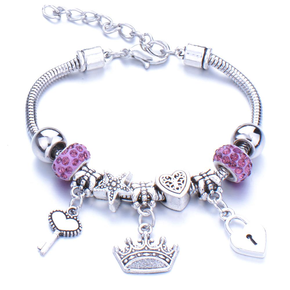 Süßes Haustier-Thema Tieranhänger Armband mit Zinklegierung Hummerverschluss Modeschmuck