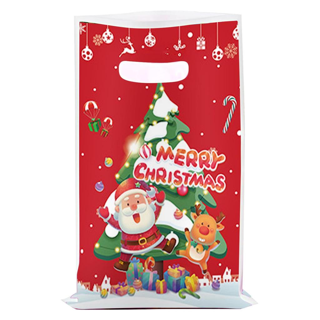 Cartoon Christmas Pearlescent Gift Bag for Kids' Party Favors