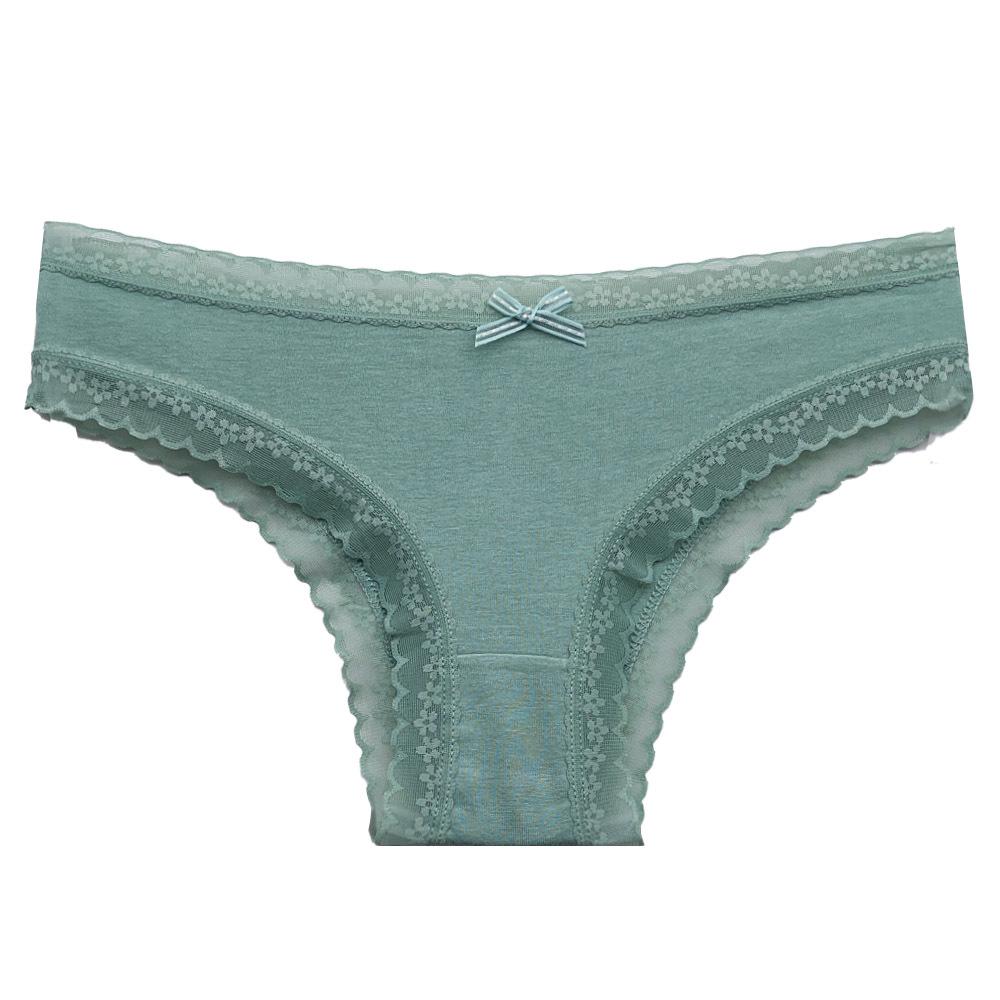Moonflame Breathable Lace Trim Women's Briefs - Comfortable Foreign Trade Underwear