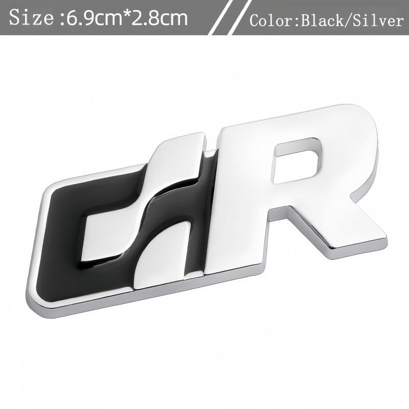 Fashion Metal Car Stickers Emblem Decal For Volkswagen R Racing VW Golf Passat Tiguan CC Sagitar Touareg SR GR Auto Stylin zf2