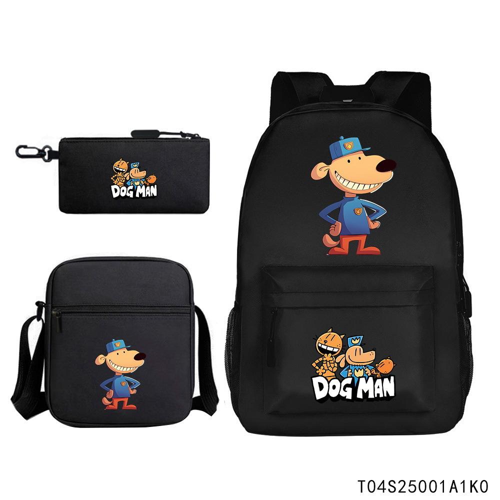 3-delige Schoolrugzakset voor Studenten Grote Capaciteit Oxford Stof Schooltas met Schouderband en Etui 3 piece set
