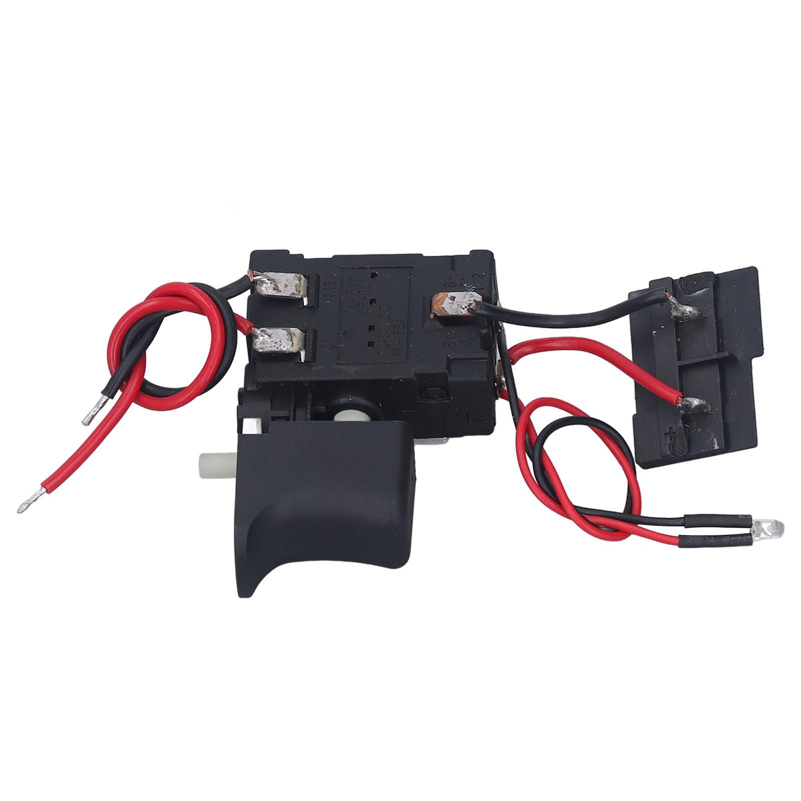 

Cordless Drill Trigger Switch Speed Control Replacement CW CCW Adjustable with Small Light for Da
