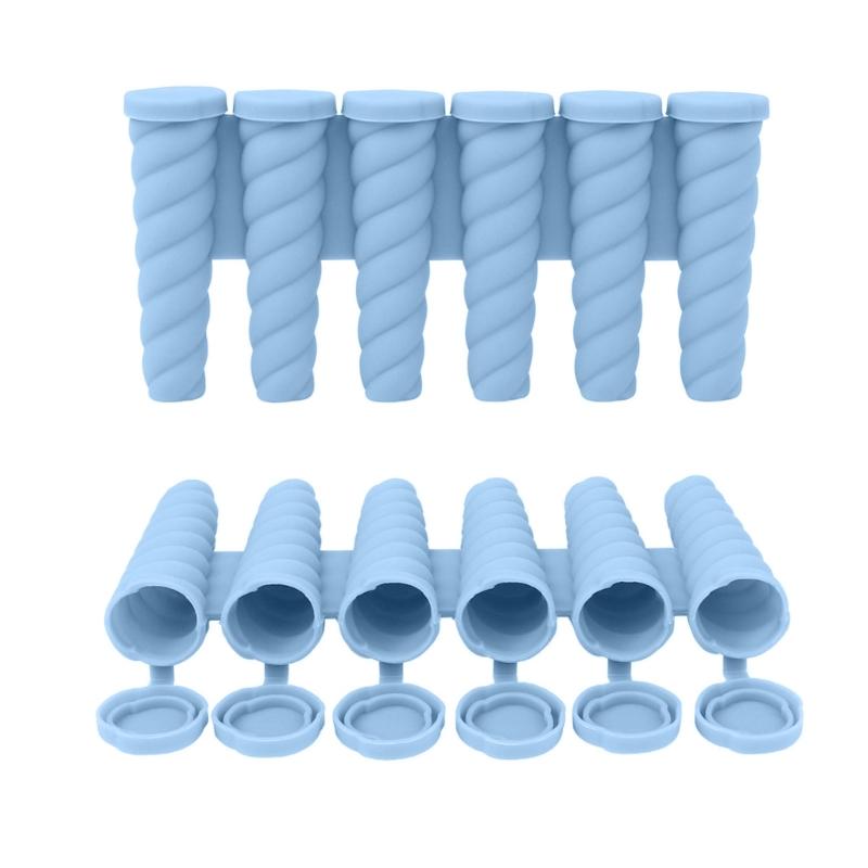 Safe Silicone Ice Lolly Maker for Parent Child Activity Creative 6 Cavity and Single Popsicles Tray Ice Cream Molds