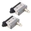 2Pcs Sealed Limit Switch Adjustable Momentary Limit Switch Pin Plunger NO+NC 250VAC