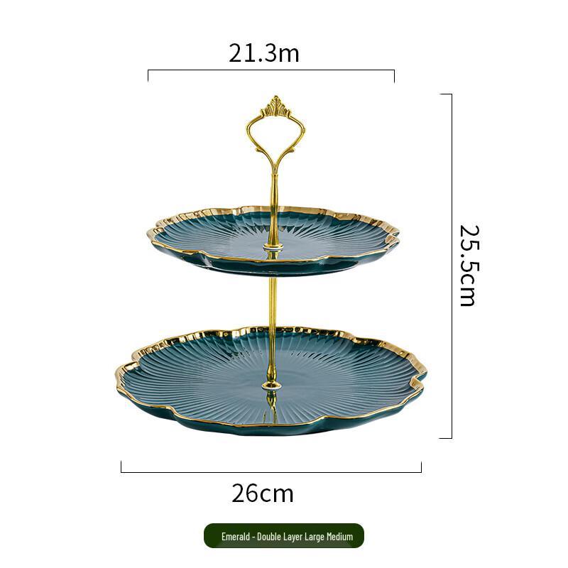 Two-Tier Ceramic Serving Plate