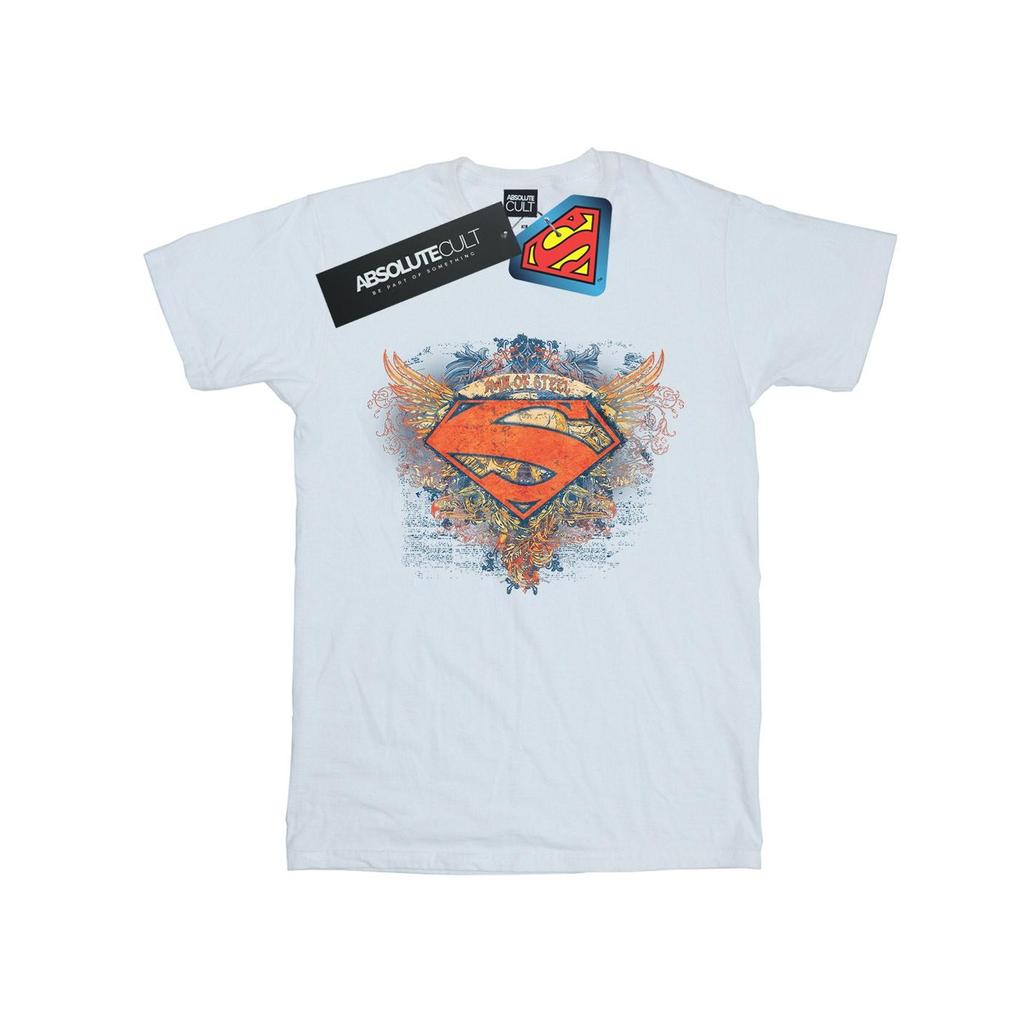DC Comics Womens/Ladies Superman Wings Shield Cotton Boyfriend T-Shirt