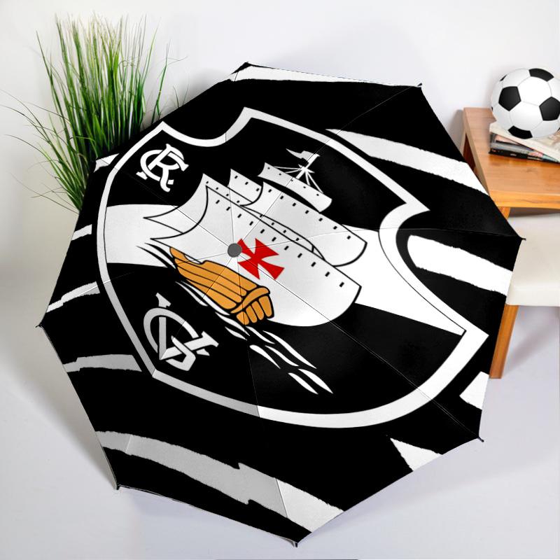 Vasco Football Club Printed Automatic Umbrella, 8-Frame for Travel, camping, Casual Umbrella, Essential Gift for for family and friends