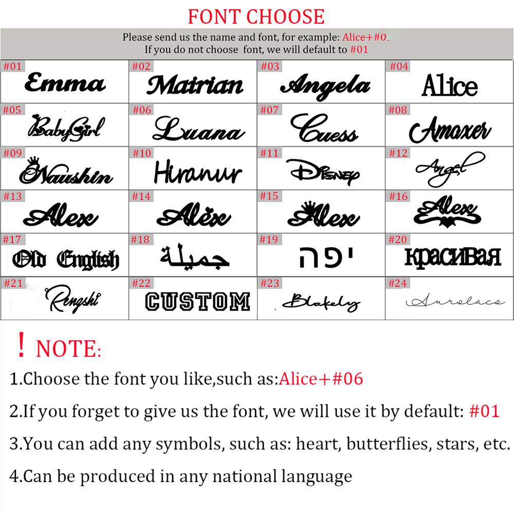 Custom Necklace for Women Personalised Cursive Letter Pendant Stainless Steel Jewelry Men Chain Choker Collar Personalizado