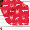 Arsenal FC Polyester Checkered Fleece Blanket