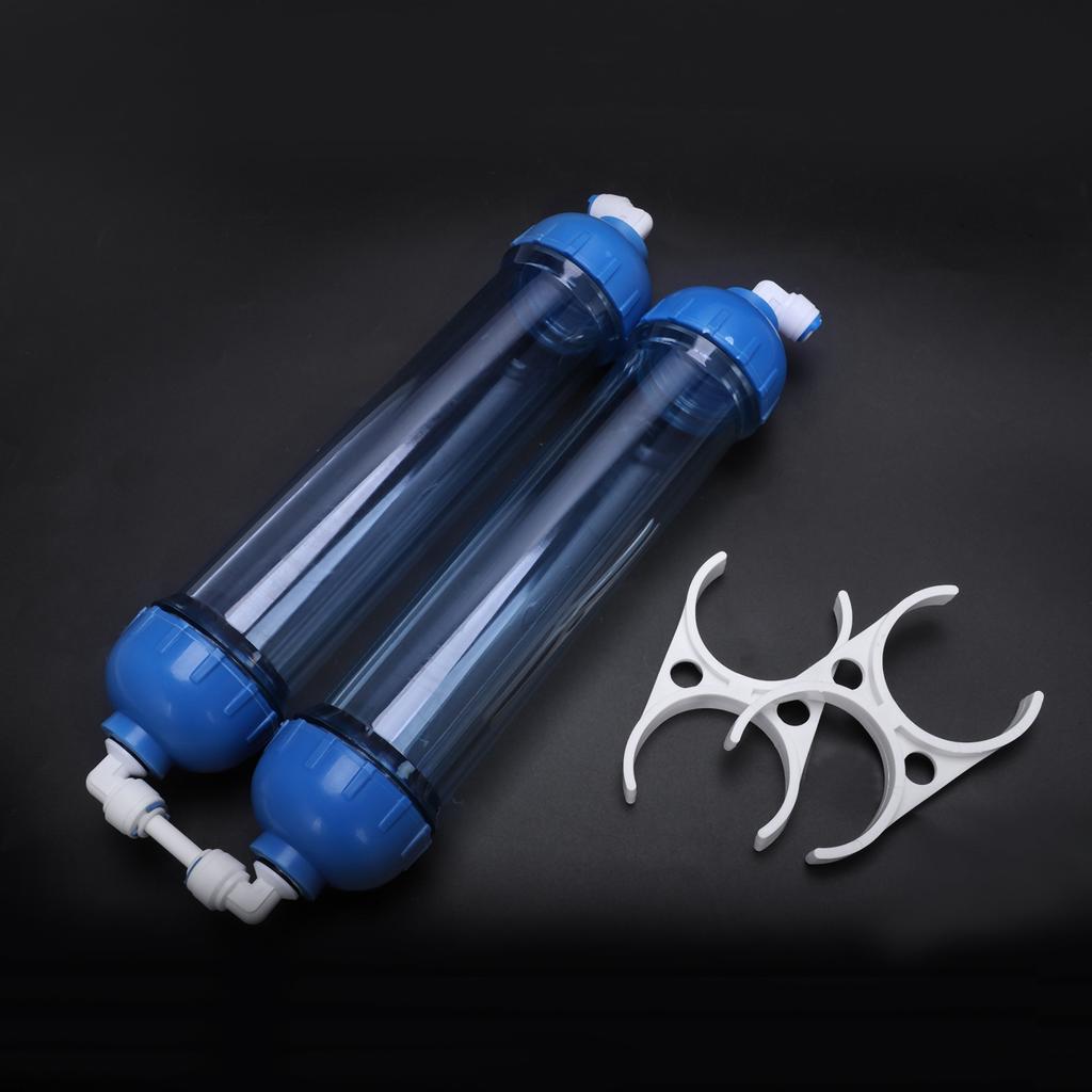 Water Filter 2Pcs T33 Cartridge Housing Diy T33 Shell Filter Bottle 4Pcs Fittings Water Purifier For Reverse Osmosis System