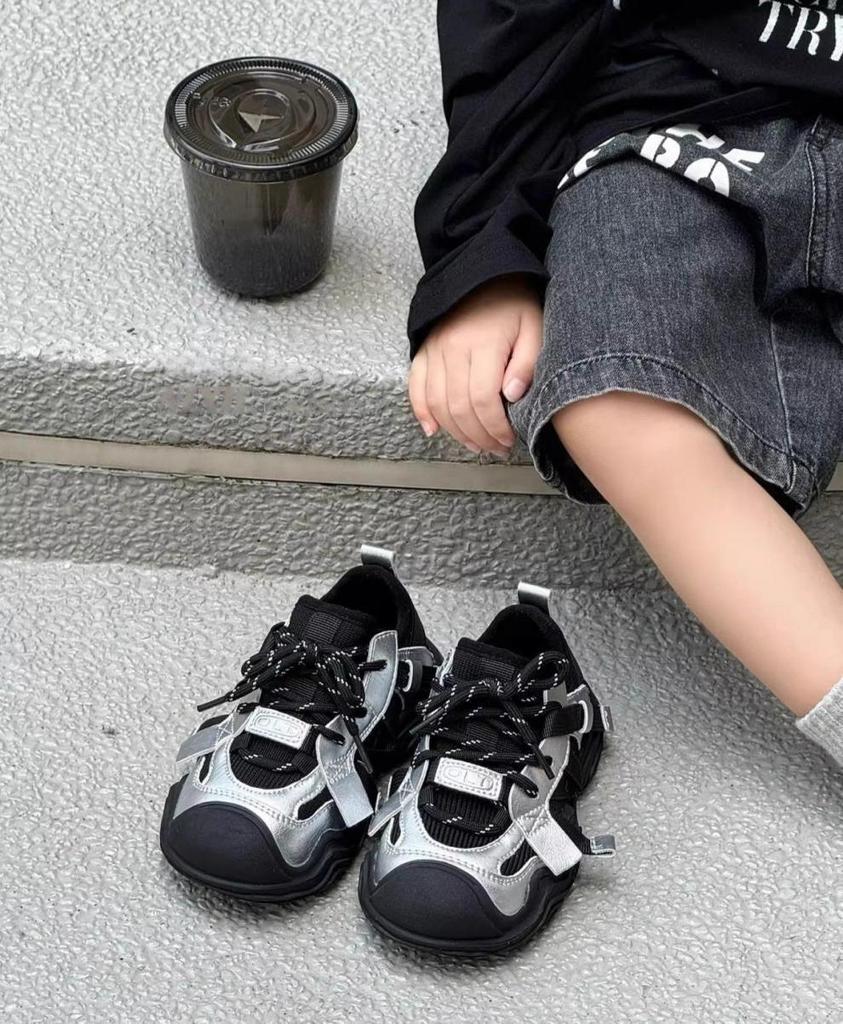 Kids' Genuine Leather Sports Shoes for Boys and Girls - Breathable and Casual Outdoor Sneakers