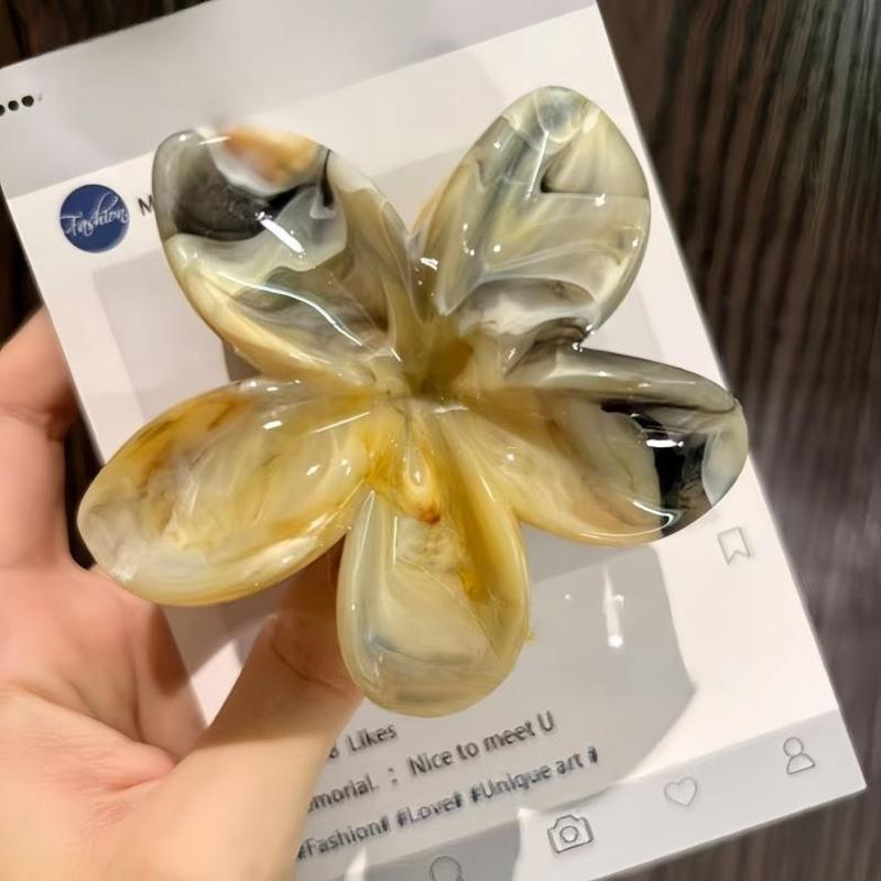 Tyrande Stumpfe Blume Griff Frisch und Süß Eierblume Hinterkopf Scheibe Haar Hai Clip Haarschmuck