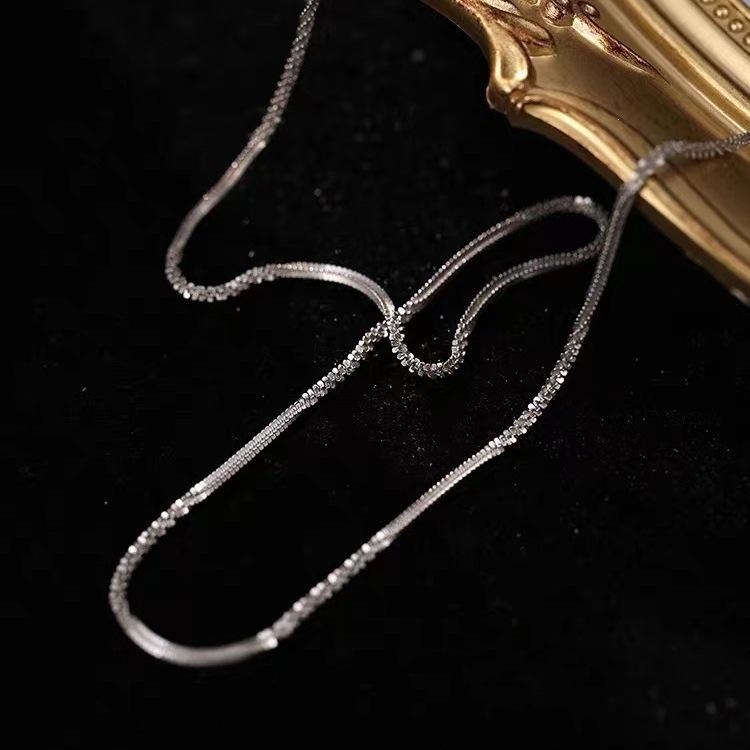 Italian 925 Sterling Silver Twisted Rope Chain Necklace for Women - Light Luxury Niche, 2024 Edition.