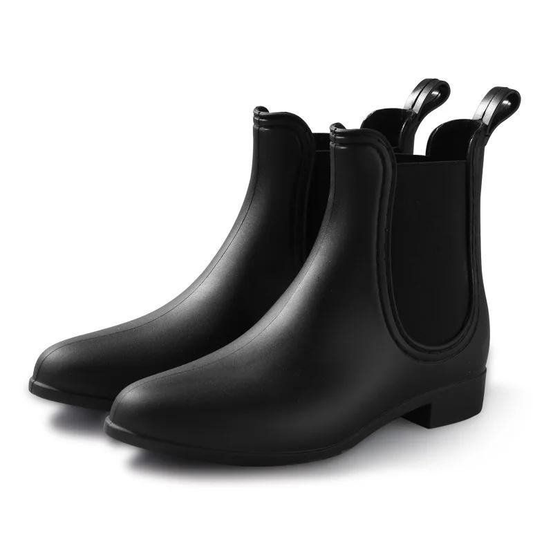 

Women s Chelsea Rain Shoes Fashion Waterproof Garden Shoes Comfortable Anti-slip Rubber Sole Rain Boots For Ladies 41