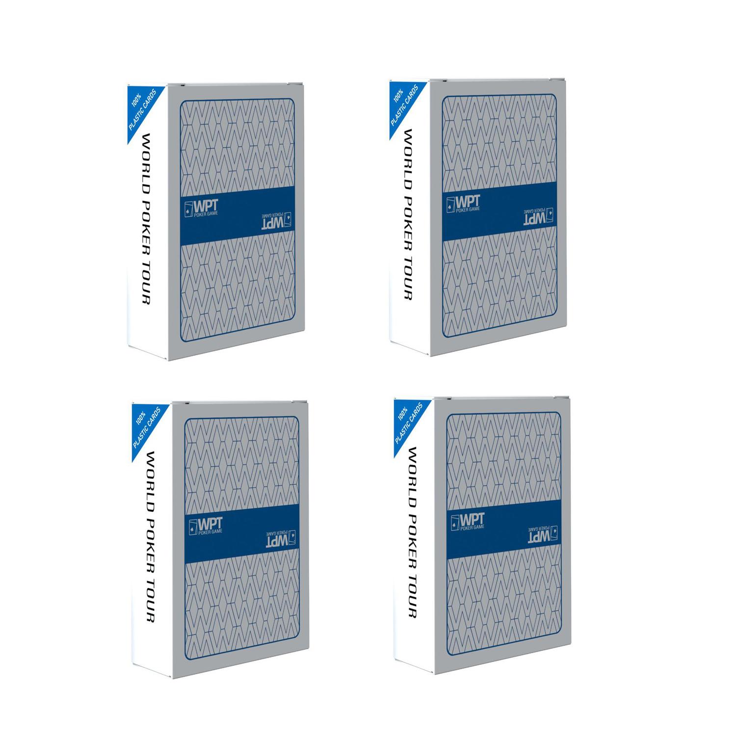 

4 Boxes PVC Playing Cards - Waterproof, Tear-Resistant, and Extremely Durable for Professional Tournaments and Serious Players. 4boxes