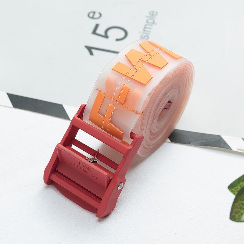 Potwierdzona Wersja Przezroczysty Przemysłowy Pasek Taśmowy - Modny Dodatek Męskiej Mody High Street