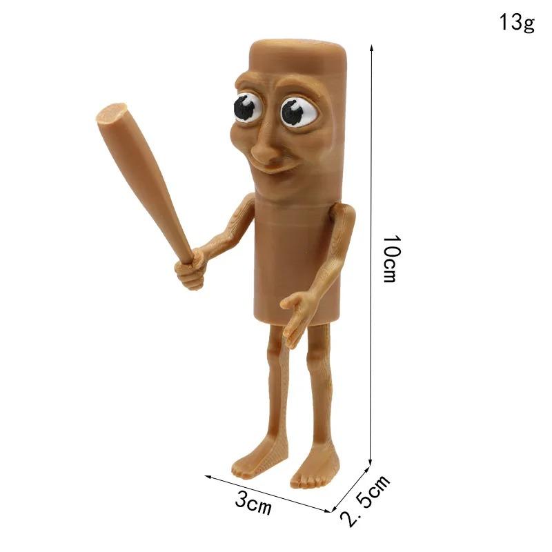 

Tung Tung Tung Sahur parodia creativa tiburón palo figura coleccionable modelo decoración de escritorio