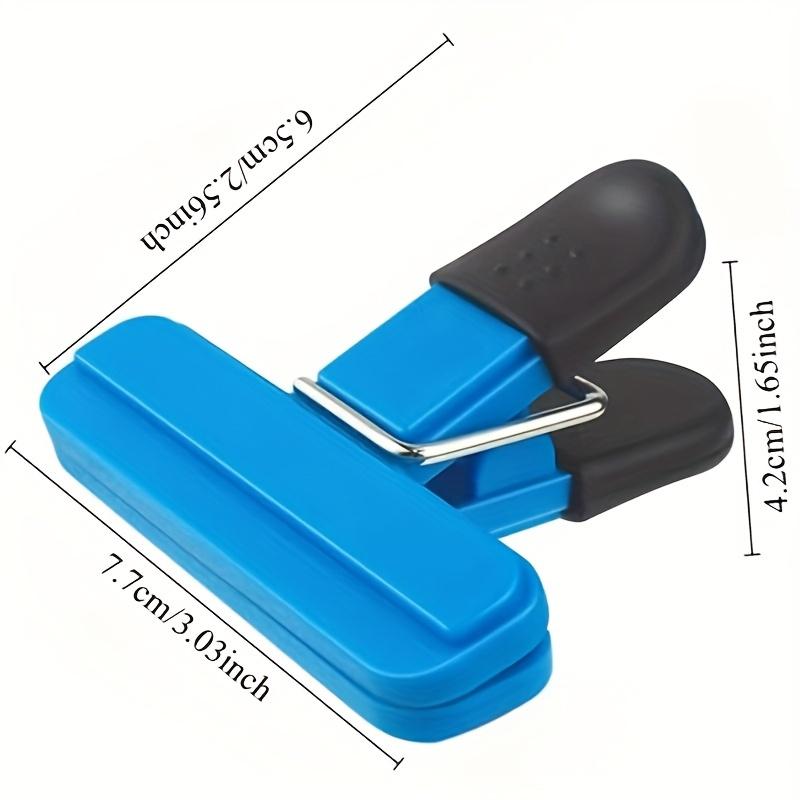 6pcs Silicone Food Bag Clips - Heavy Duty Sealers for Snacks, Coffee, Etc., Assorted Colors, Kitchen Storage Essentials, Small Size Potato Chip Bags
