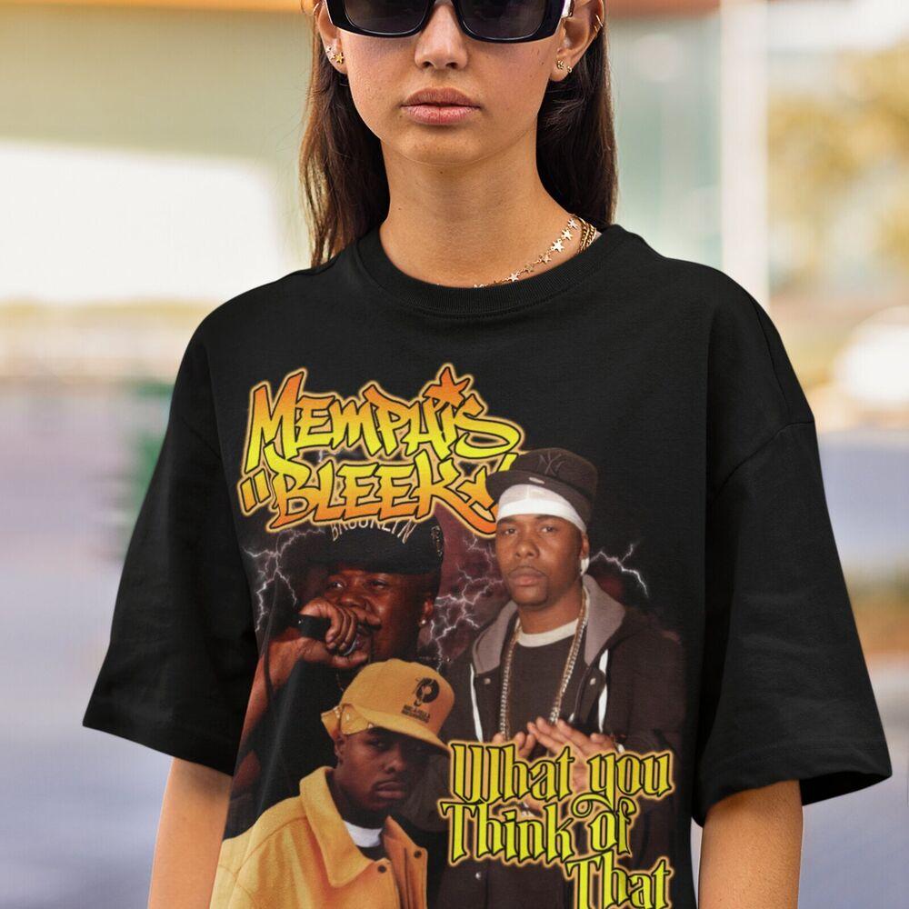 РАСПРОДАЖА MEMPHIS BLEEK Футболка Memphis Bleek Футболка с принтом Memphis Bleek Унисекс Футболка M