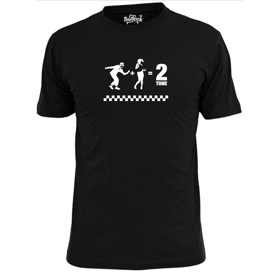 Mens 1 + 1 = 2 Tone Ska T shirt Specials Madness Selecter Rude Boy Girl 3XL