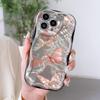 Animacinio rašto kreminės tekstūros korpusas, banguotas kraštas, minkštas silikoninis dangtelis, skirtas OPPO Reno Realme OnePlus Vivo