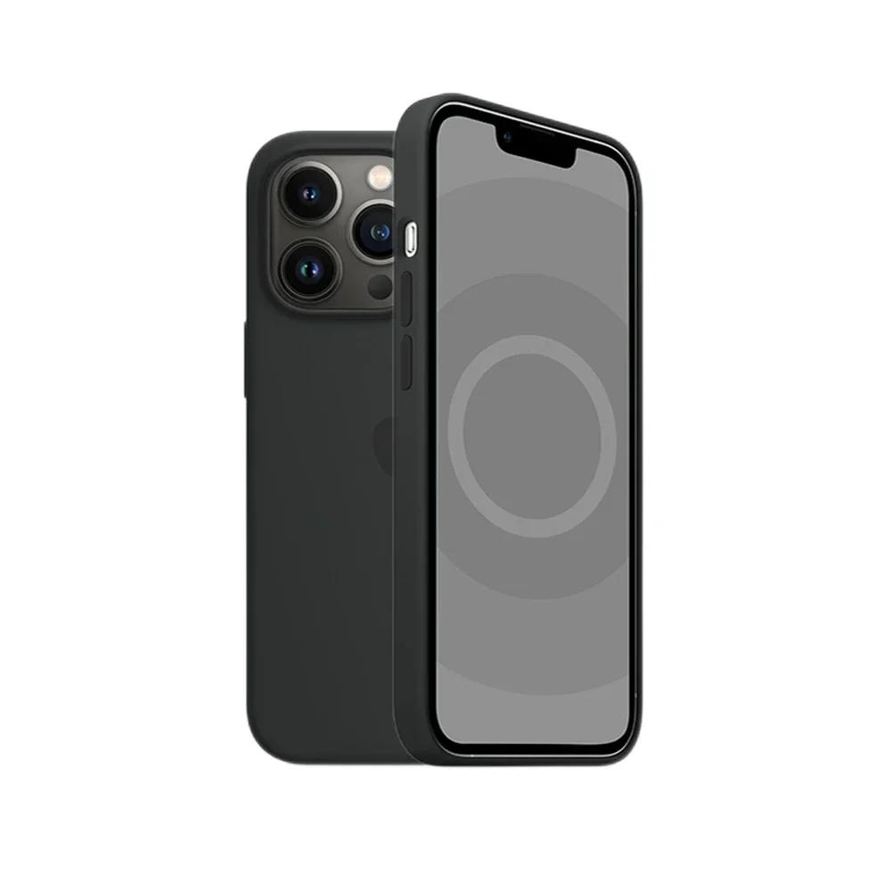 

Чехол для Apple iPhone 13Pro с анимацией Magsafe Liquid Silicone Magnetic Case для iPhone 13mini с беспроводной зарядкой Protect Cover for iphone13 Mini(5.4 )