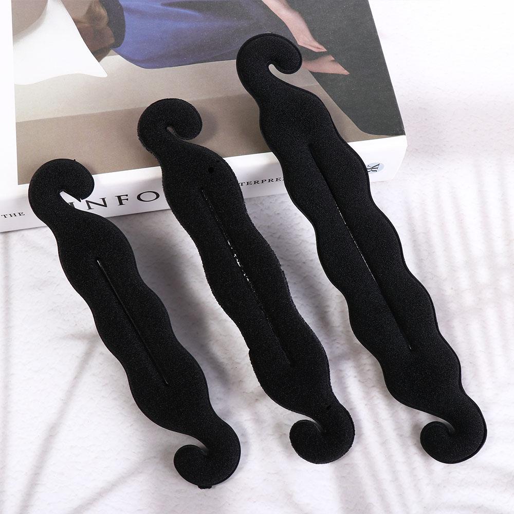 Foam Sponge Clip Hairstyle Twist Maker Easy Big Ring Bun Curler Braider Hair Bun Maker Women