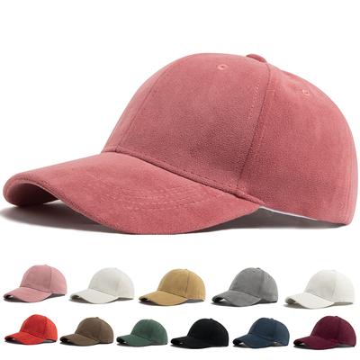 Wildleder Frauen Baseball Caps Herbst Winter Solide Mode Männer Hip Hop Cap Outdoor Casual Reise Sonnenblende Hut Mehrfarbig Unisex